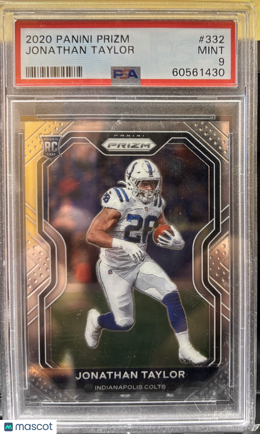 2020 Panini Prizm Football Jonathan Taylor #332 PSA 9