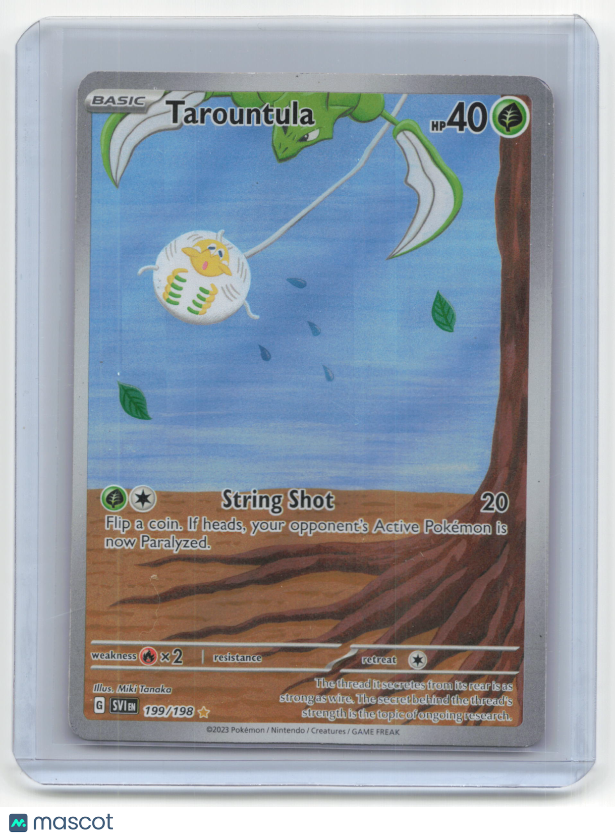 2023 Pokemon TCG Tarountula Scarlet & Violet #199/198 Light Played