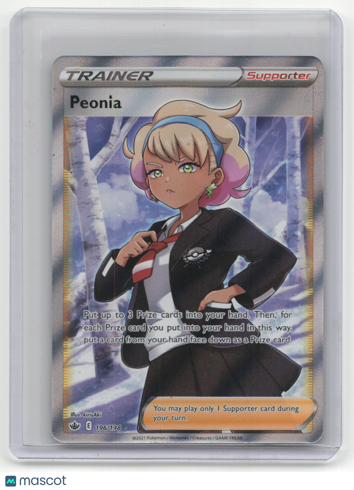 2022 Pokemon Peonia Chilling Reign #196/198 English
