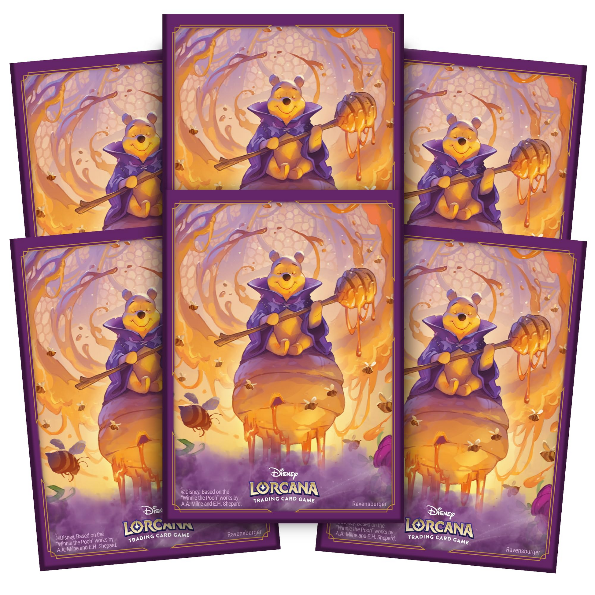 Lorcana Standard 20 Pt. (Winnie the Pooh, Hunny Wizard) Card Sleeves 65 Ct - Papa Joey's Collectibles