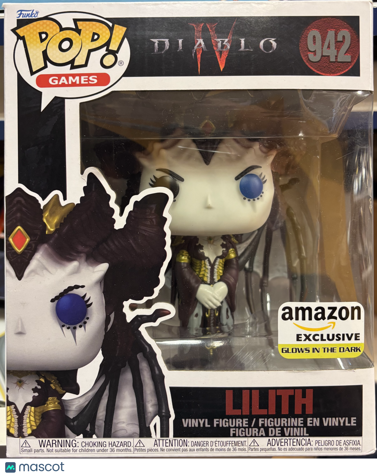 Funko Diablo 4 Lilith #942 (Very Good)  Amazon Exclusive, GITD