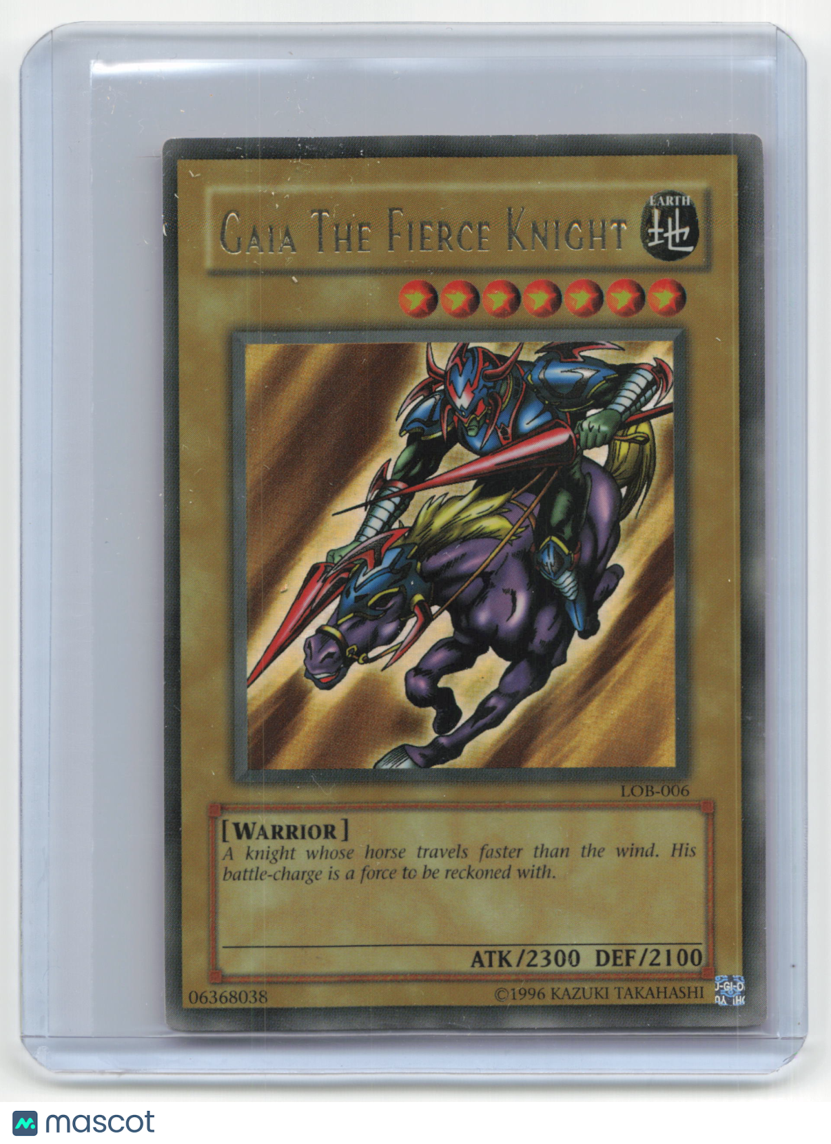 2002 Yu-Gi-Oh! Gaia The Fierce Knight Legends of Blue #LOB-006 Lightly Played UR