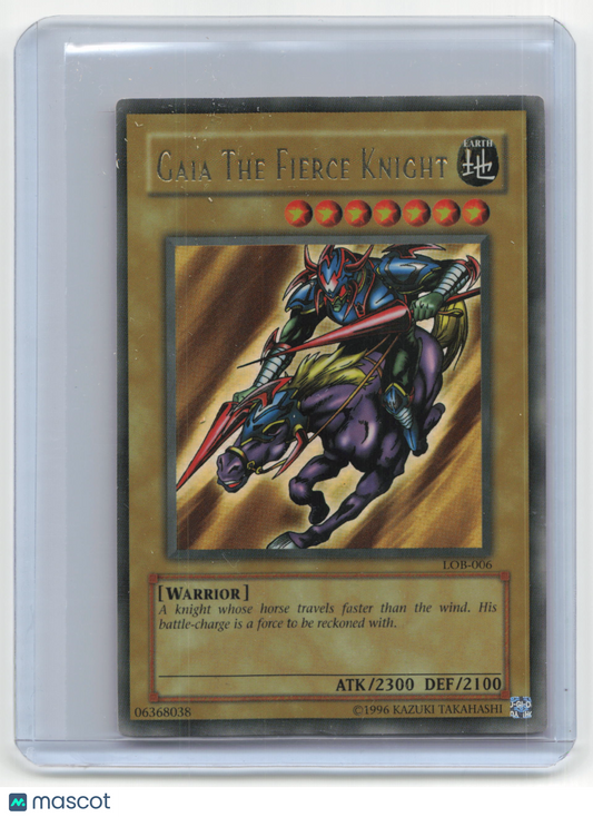 2002 Yu-Gi-Oh! Gaia The Fierce Knight Legends of Blue #LOB-006 Lightly Played UR
