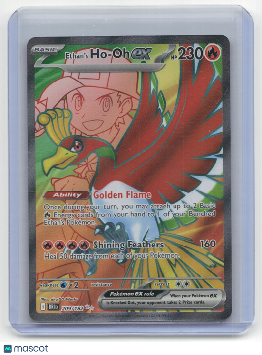 2025 Pokemon Ethan's Ho-Oh EX Destined Rivals #209/182 Near Mint
