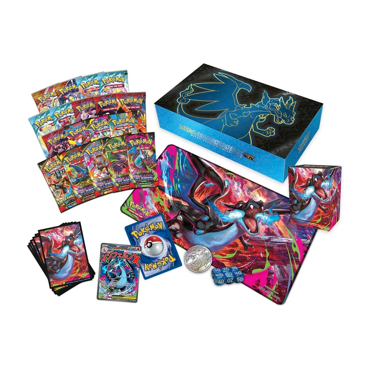2025 Pokemon Mega Evolutions Mega Charizard X ex Ultra-Premium Collection