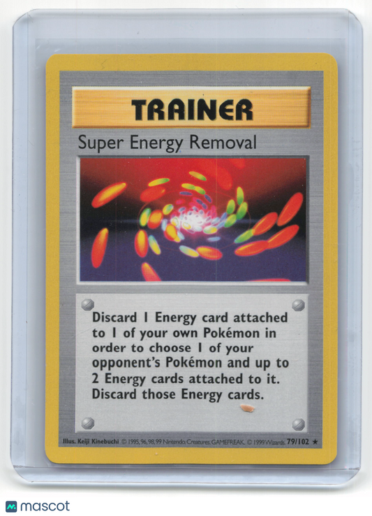 1999 Pokemon—Super Energy Removal #79 Base Set (Shadowless)— Non-Foil
