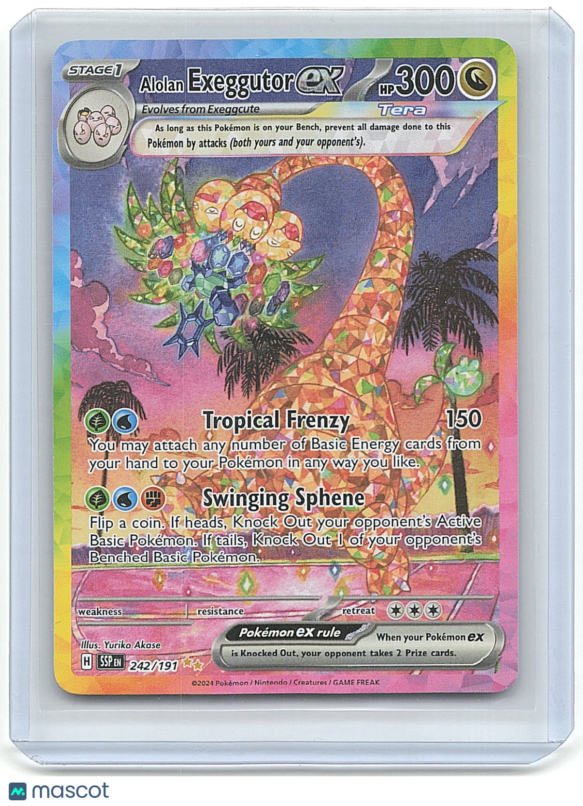 Pokemon Alolan Exeggutor 2023 Pokemon Scarlet & Violet #242/197 EX