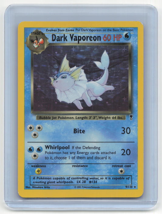 2002 Pokemon TCG Dark Vaporeon Legendary Collection #9/110 Mod Played Holo