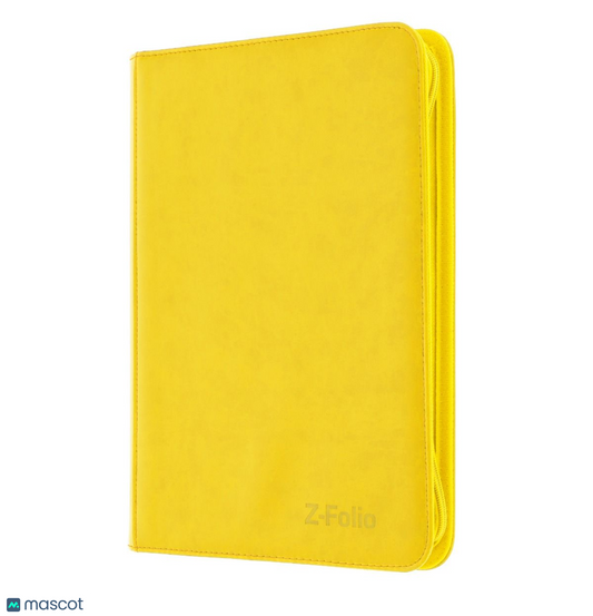 BCW Yellow 9-Pocket 360-ct. Standard size Z-Folio Binder