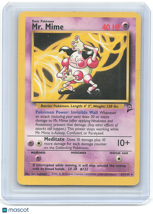 Pokemon Mr. Mime 1999 Wizards of the Coast #27/130