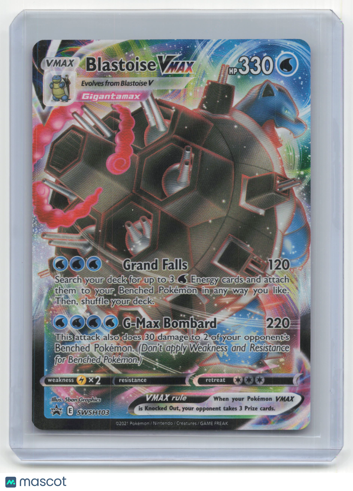 2021 Blastoise VMAX Pokemon Promos #SWSH103 Near Mint
