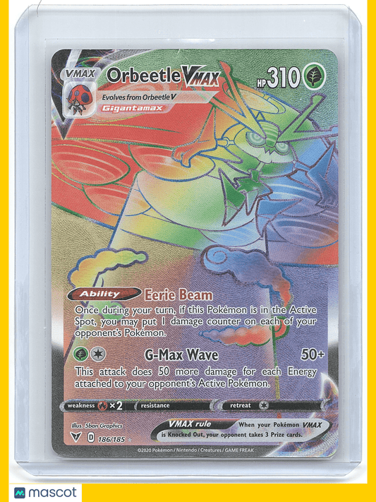 Pokémon Orbeetle VMAX 2020 Pokemon Vivid Voltage #186/185