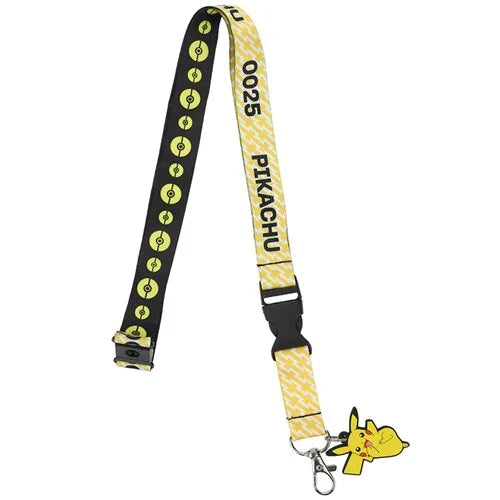 Pokemon Kanto Region First Partner Rubber Charm and Lanyard