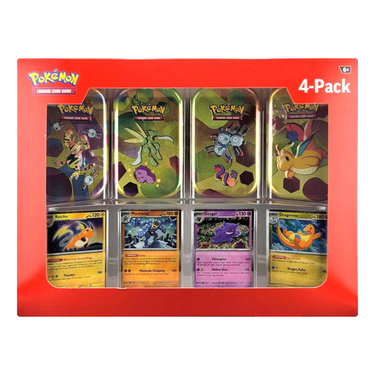 2025 Pokemon TCG: Scarlet & Violet 151 - Mini Tin 4-Pack Bundle