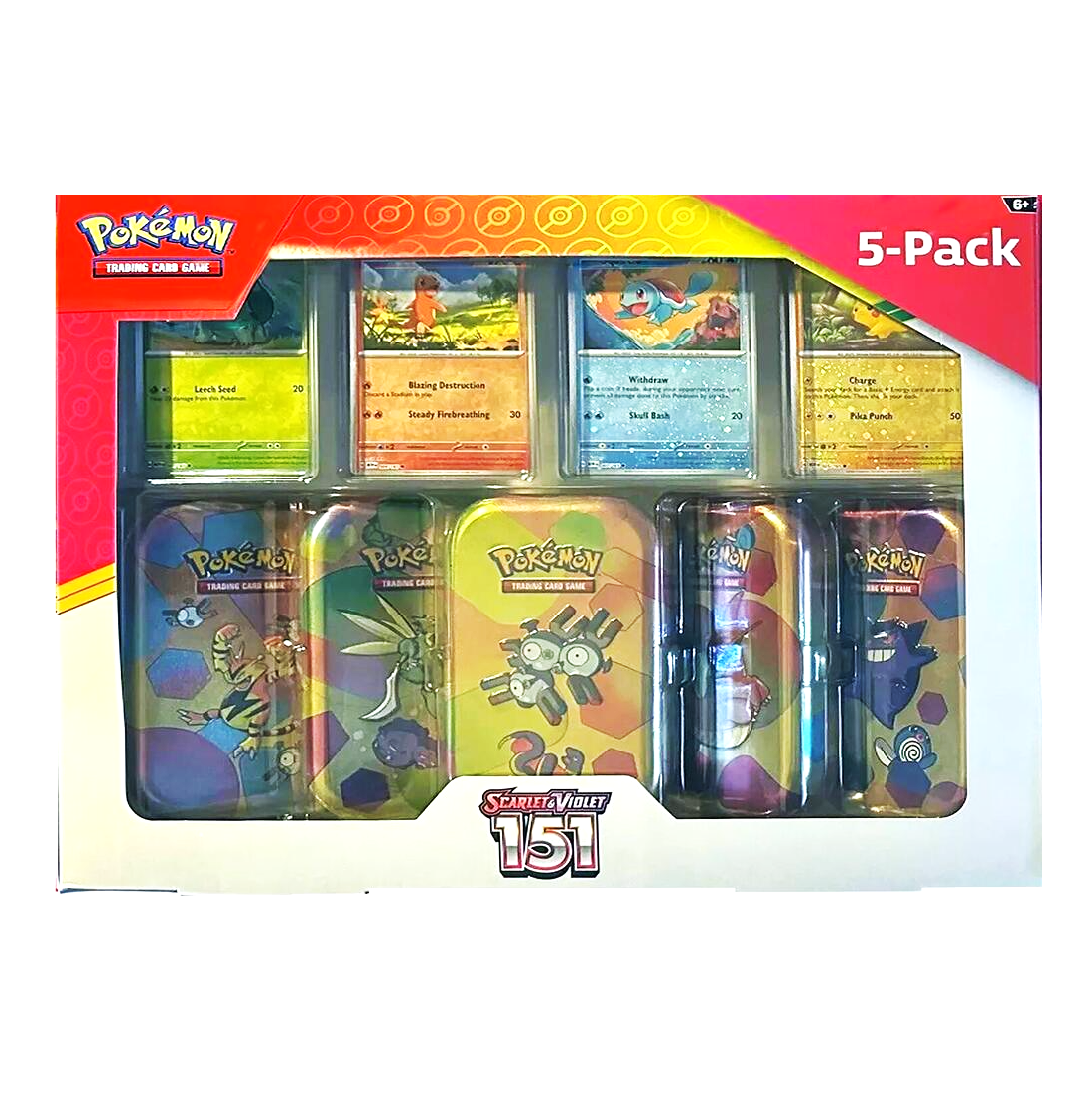 2023 Pokémon TCG: Scarlet & Violet—151 Mini Tin 5-Pack (Magneton)