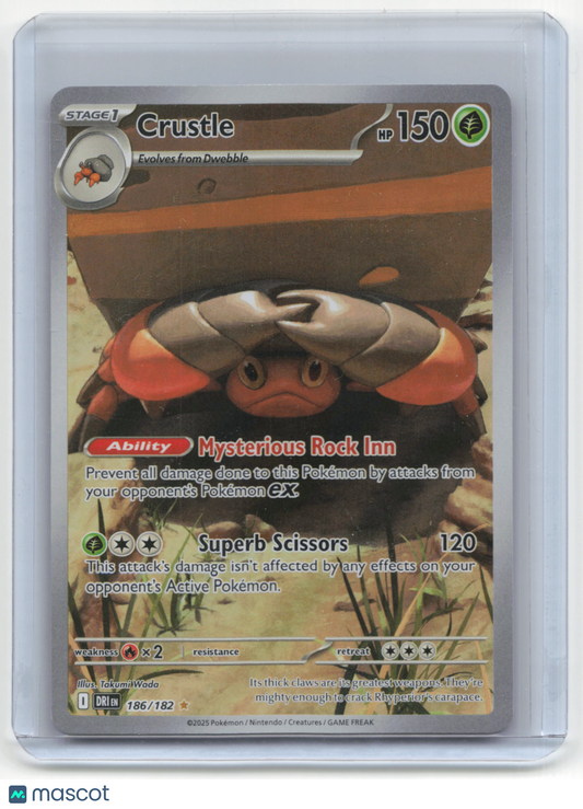 2025 Pokemon TCG Crustle Destined Rivals #186/182