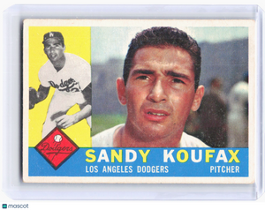 Topps 1960 Topps Baseball—Sandy Koufax #343 —Poor