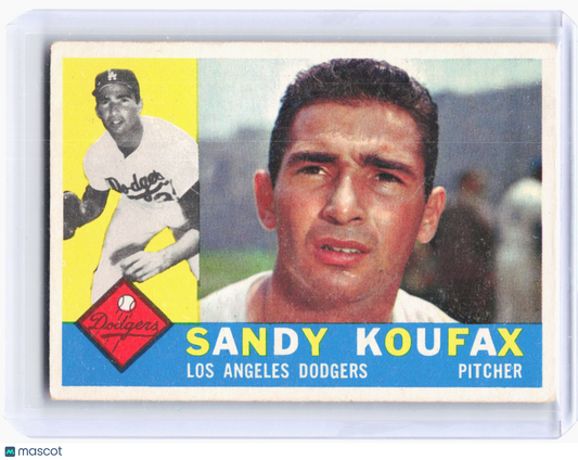 Topps 1960 Topps Baseball—Sandy Koufax #343 —Poor