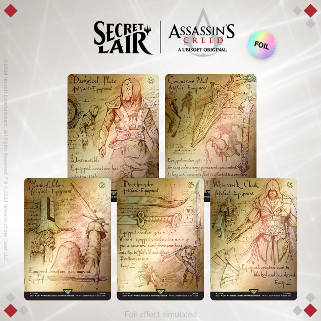 Magic: The Gathering—Secret Lair x Assassin's Creed: Da Vinci's Designs (Rainbow Foil Edition)