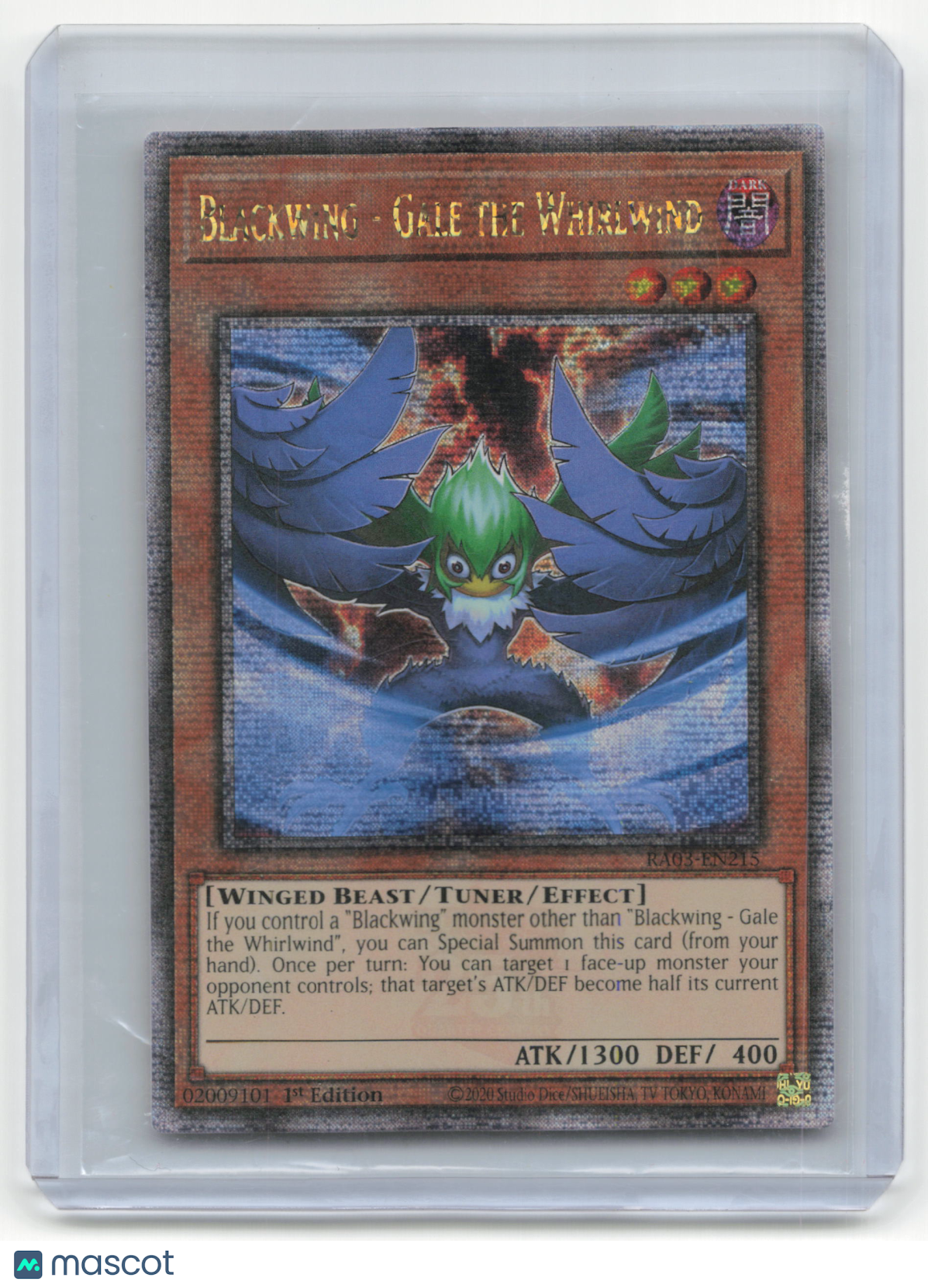 2024 Yu-Gi-Oh! Blackwing - Gale the Whirlwind QC Bonanza #RA03-EN215 QCR - Papa Joey's Collectibles