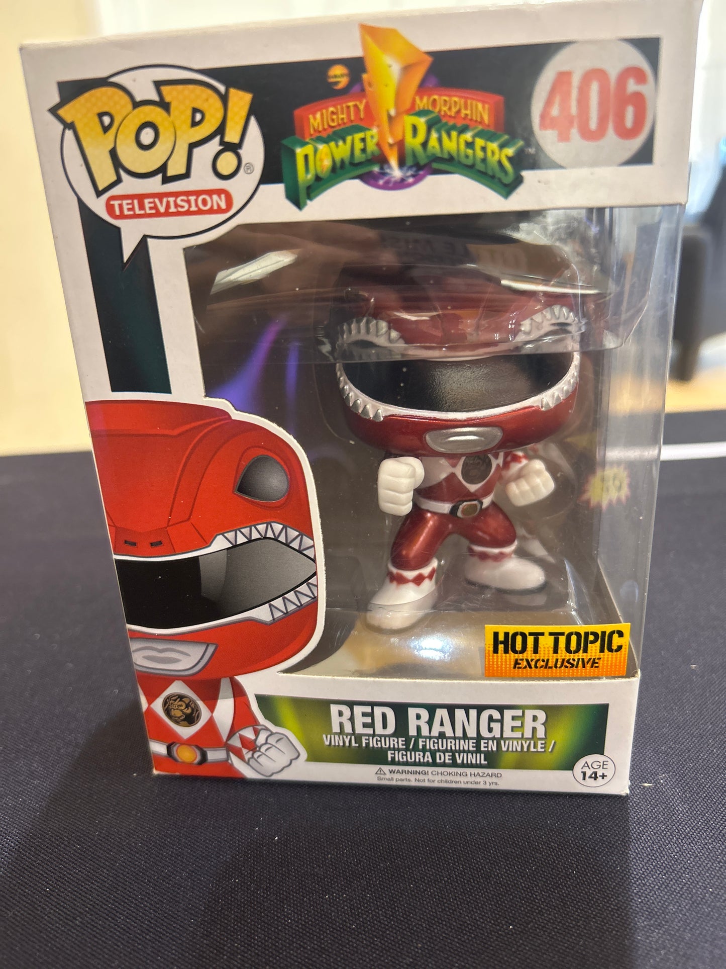 POP! Television Mighty Morphin RED RANGER 406 Hot Topic