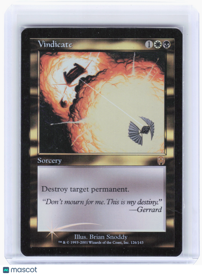 2001 Magic: The Gathering—Vindicate #126/143 Apocalypse—Foil [Moderately Played]