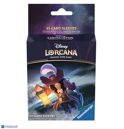 Lorcana Standard 20 Pt. (Captain Hook, Forceful Duelist) Card Sleeves 65 Ct - Papa Joey's Collectibles