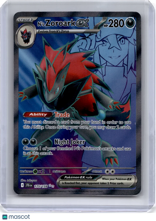 2025 Pokemon N's Zoroark EX Journey Together #175/159 - Papa Joey's Collectibles