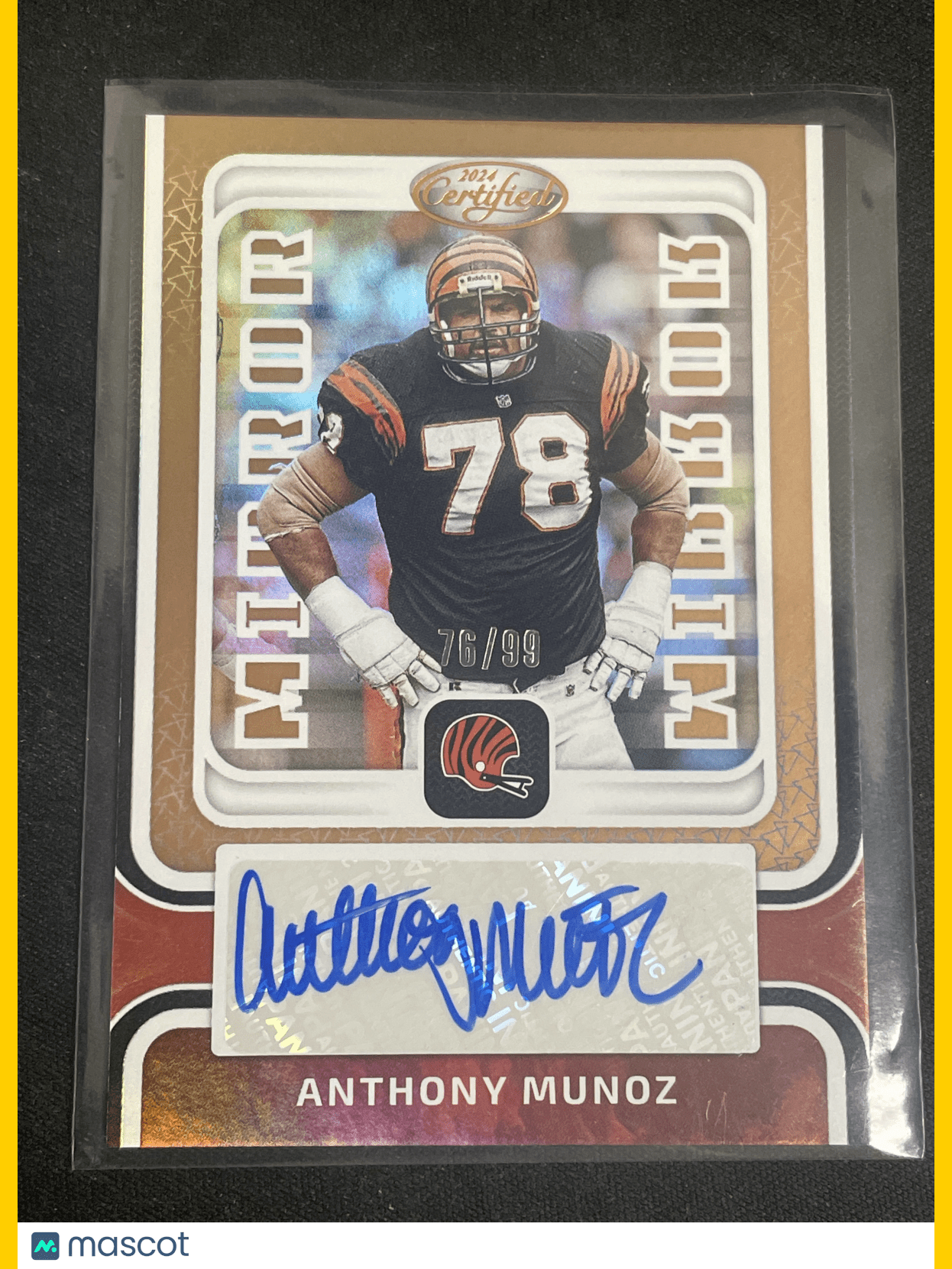 2005 Donruss Certified Football Anthony Munoz 76/99 Mirror