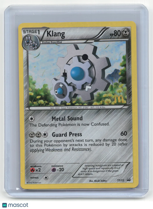 2012 Pokemon Klang McDonald's #11/12 Stamped - Papa Joey's Collectibles