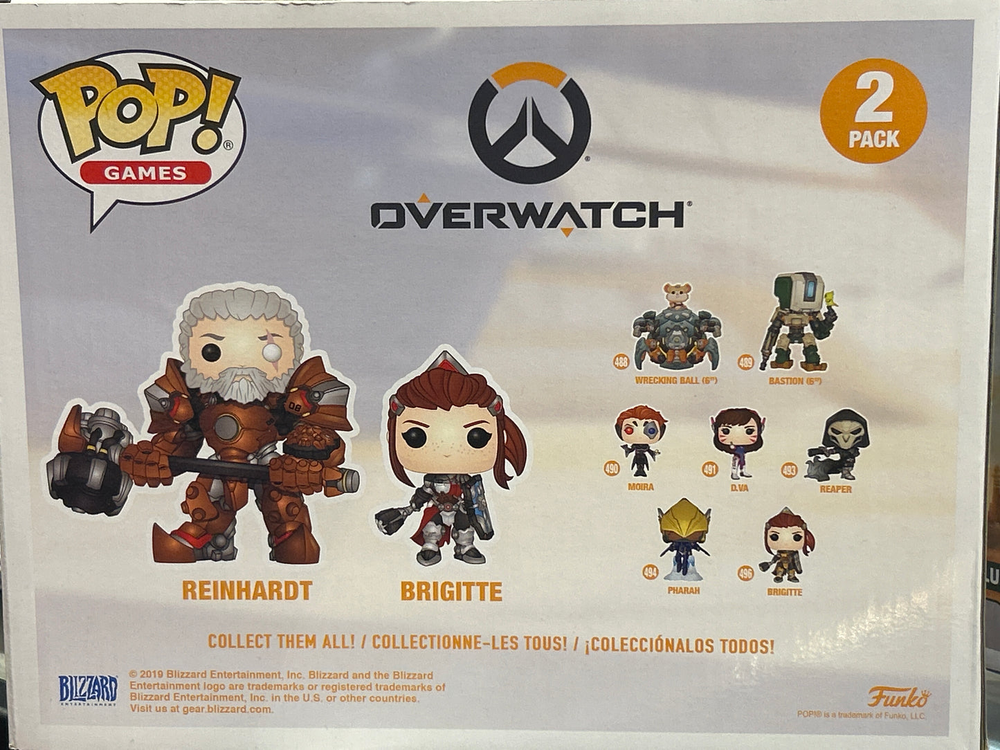 FunkoOverwatch Reinhardt and Brigitte # Exclusive Blizzard Entertainment