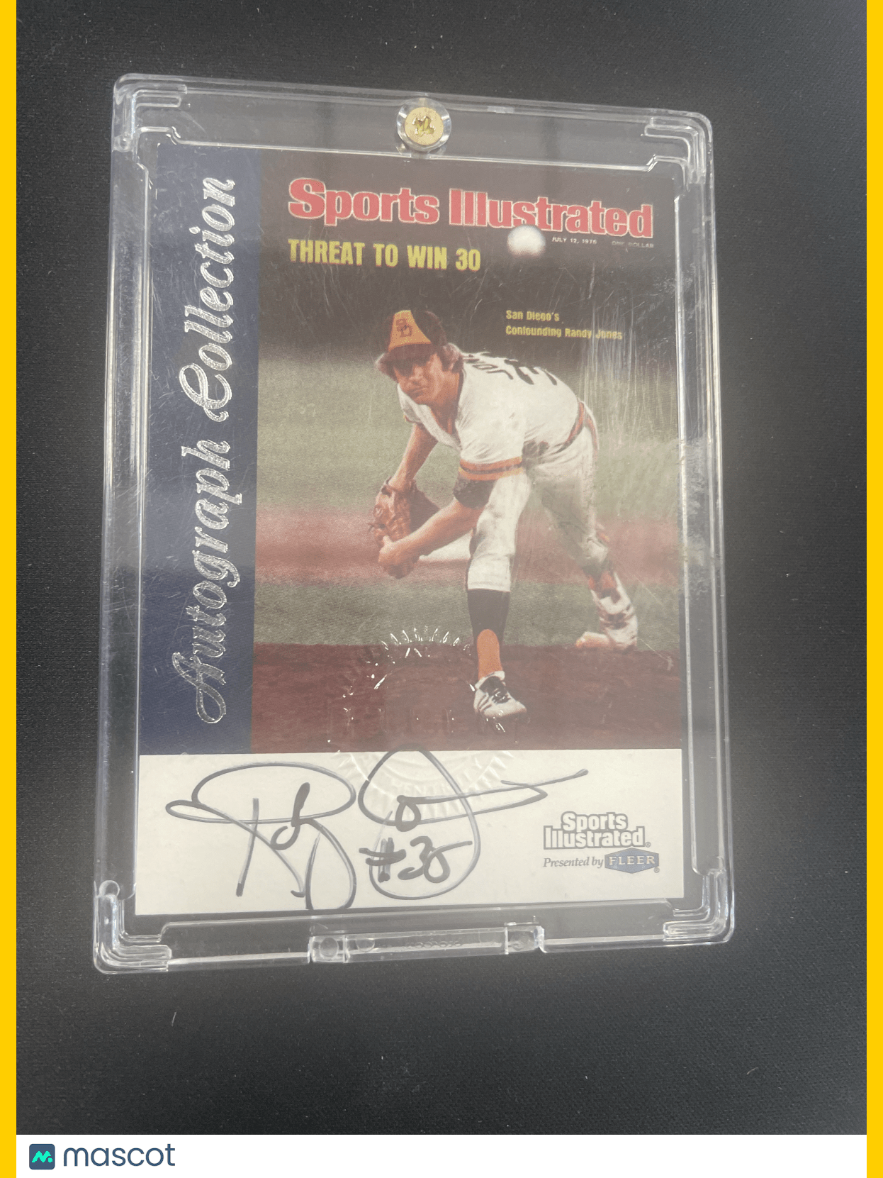 1999 Sports Illustrated Baseball Randy Jones Autograph