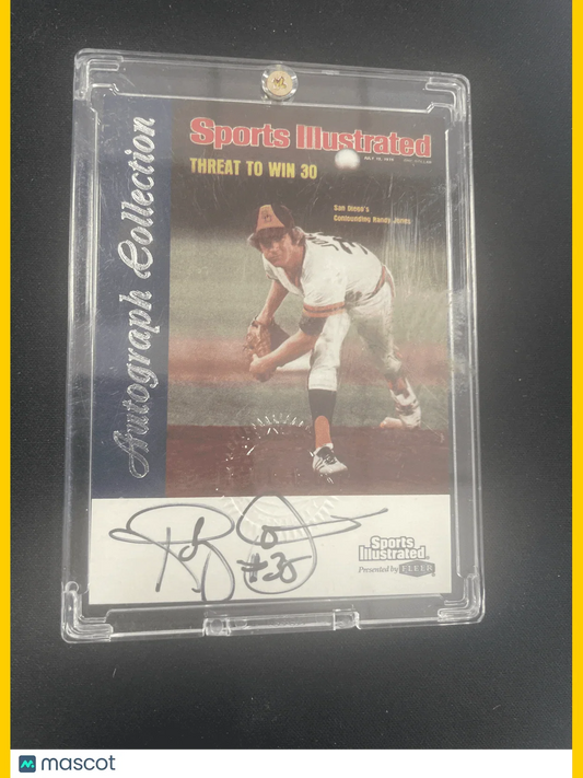 1999 Sports Illustrated Baseball Randy Jones Autograph - Papa Joey's Collectibles