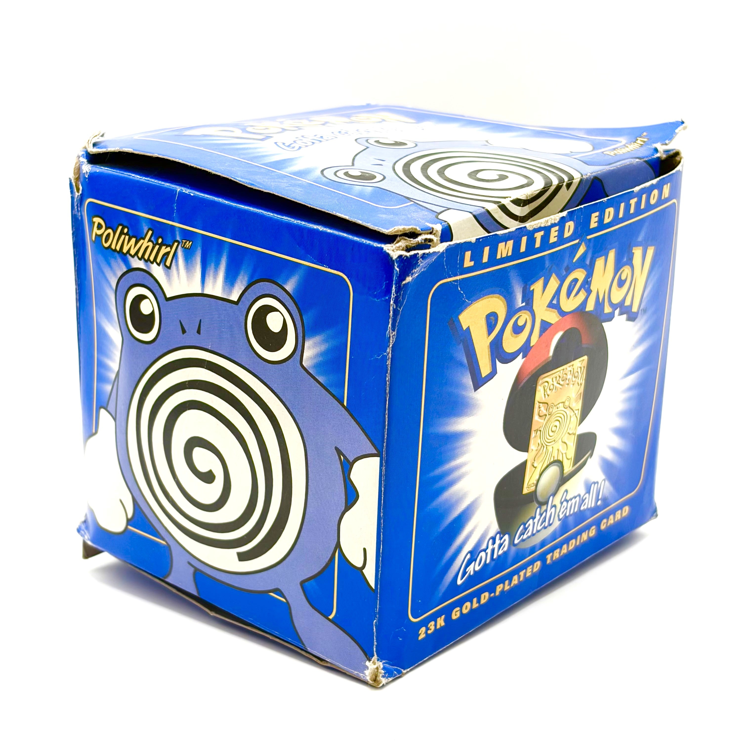 1999 Pokémon Burger King: Poliwhirl #61 Limited Edition 23K Gold-Plated Trading Card [Sealed]
