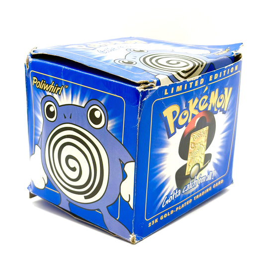 1999 Pokémon Burger King: Poliwhirl #61 Limited Edition 23K Gold-Plated Trading Card [Sealed]