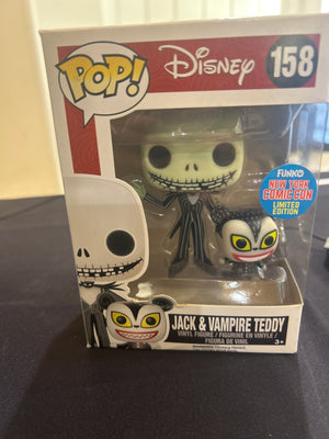 POP! Disney 158 Jack & Vampire Teddy NY Comic Con Limited Edition
