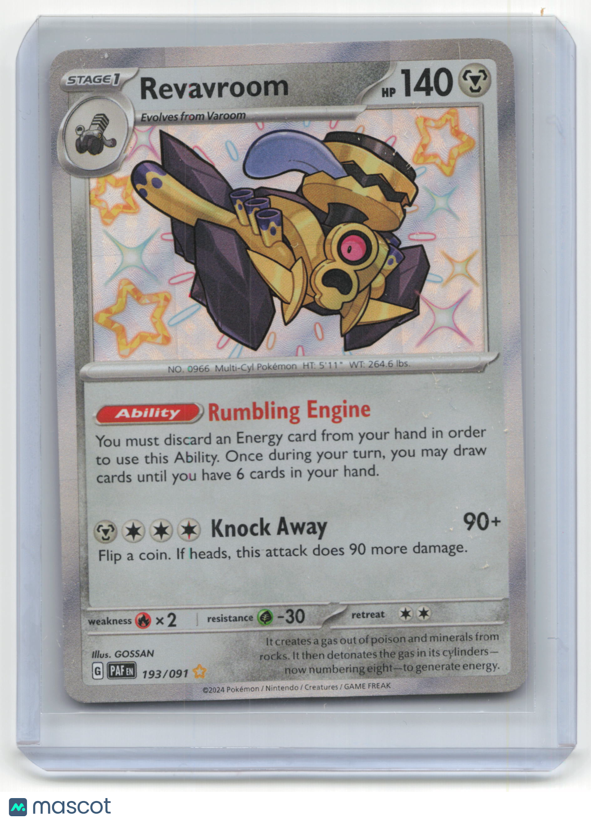 2024 Pokemon TCG Revavroom Paldean Fates #193/091