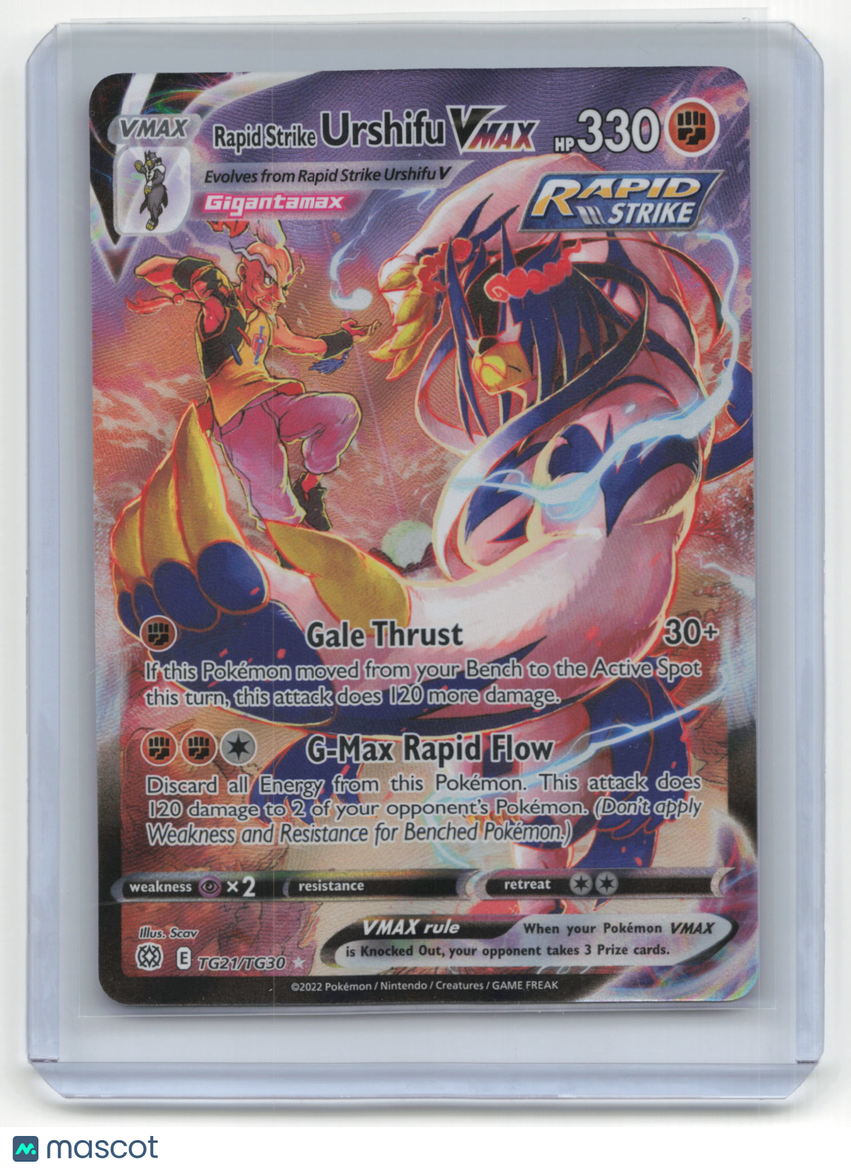2022 Pokemon Urshifu VMAX Brilliant Stars: Trainer Gallery #TG21/TG30 Near Mint