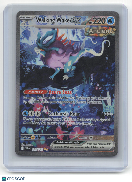 2024 Pokemon TCG Walking Wake EX Temporal Forces #205/162