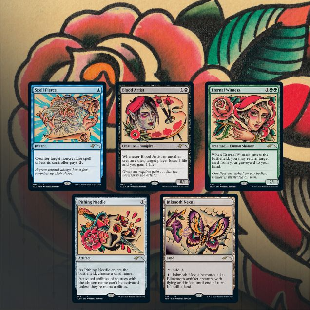 2020 Magic:TG Secret Lair Drop: Full Sleeves: The Tattoo Pack (Non-Foil Edition)