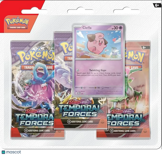 2024 Pokemon SV Temporal Forces Cleffa Blister Packs - Papa Joey's Collectibles