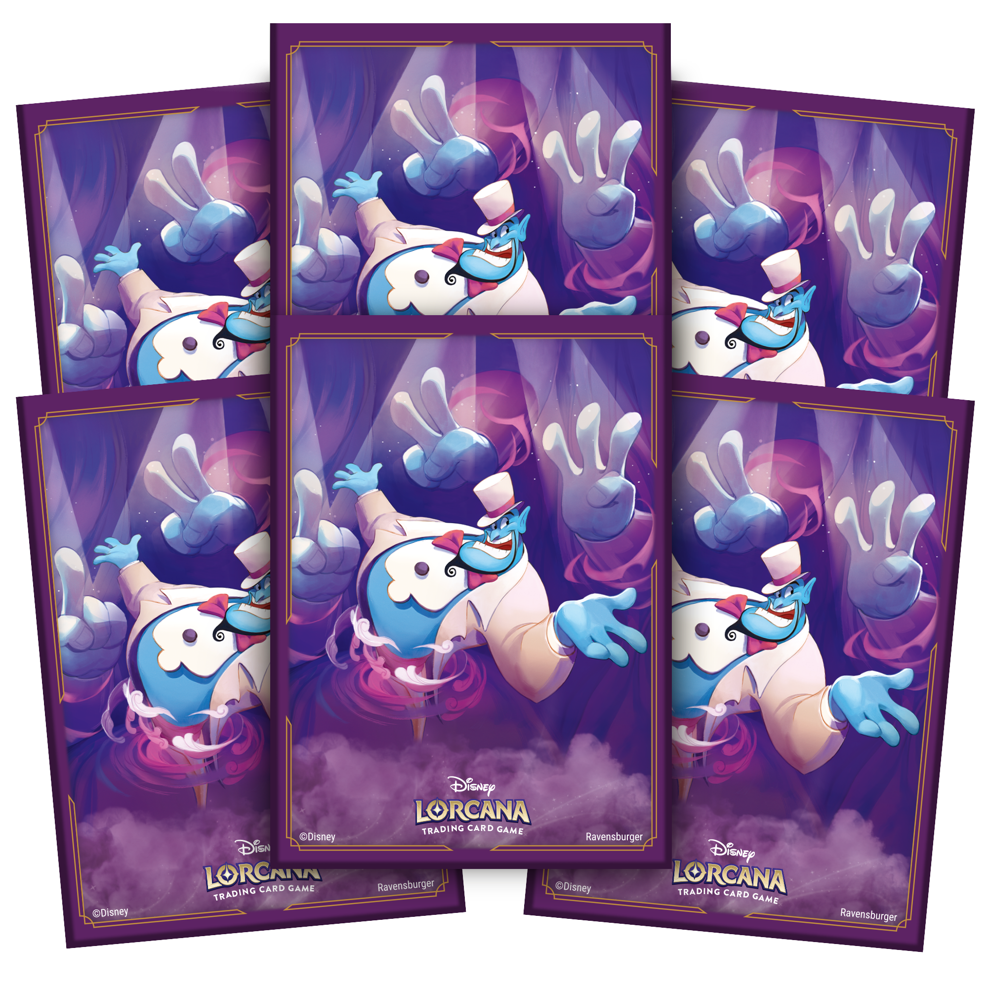 Lorcana Standard 20 Pt. (Genie, Supportive Friend) Card Sleeves 65 Ct - Papa Joey's Collectibles