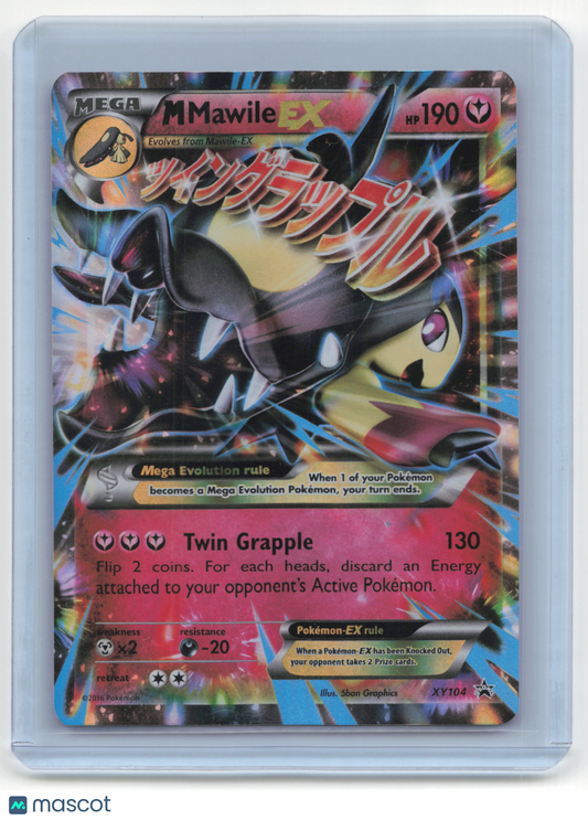 2016 Pokemon TCG M Mawile EX XY Black Star Promos #XY104 Damaged