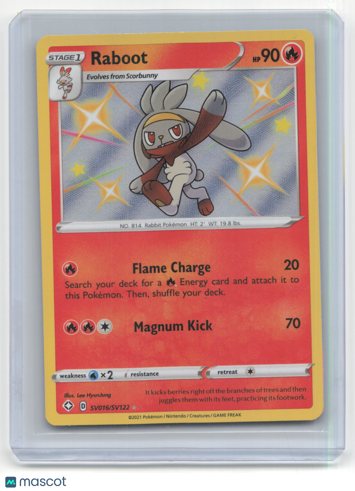 2021 Pokemon Raboot Shining Fates: Shiny Vault #SV016/SV122 Near Mint - Papa Joey's Collectibles