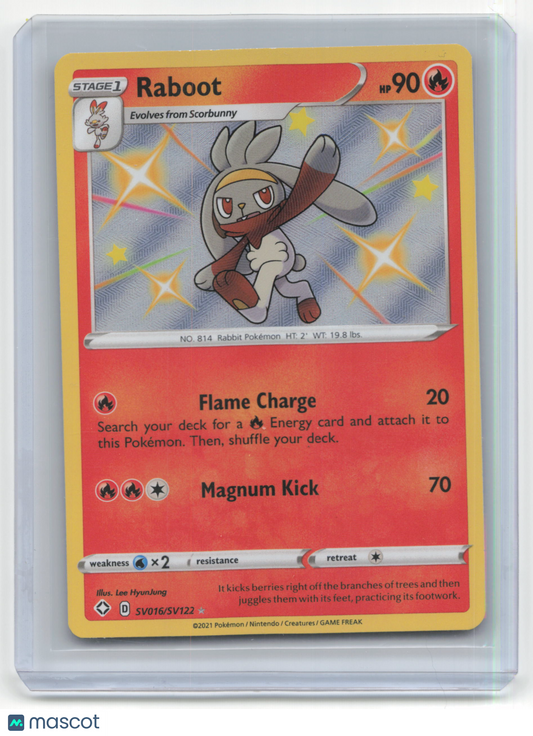 2021 Pokemon Raboot Shining Fates: Shiny Vault #SV016/SV122 Near Mint - Papa Joey's Collectibles