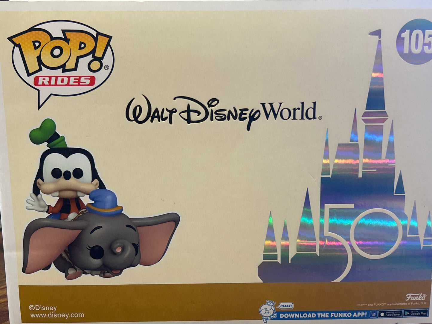 Funko Goofy at the Dumbo the Flying Elephant Attraction