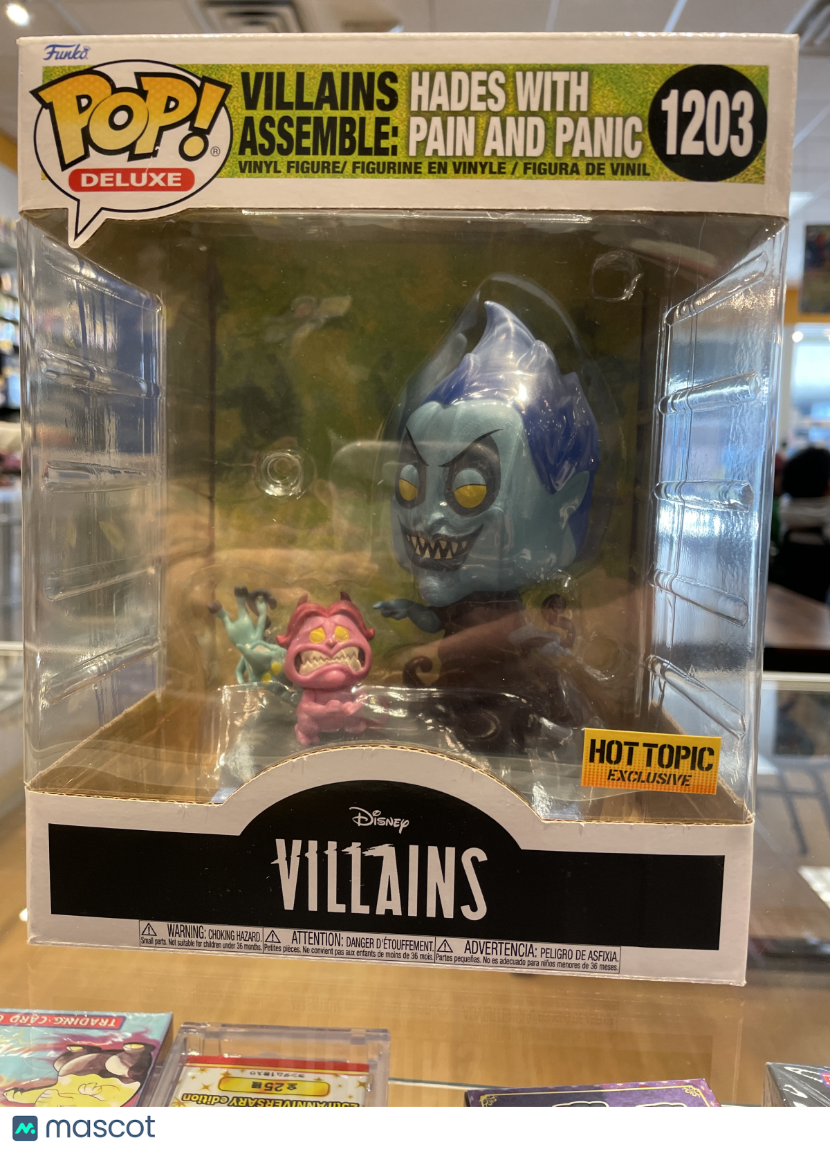 Funko Disney Villains Assemble: Hades w/ Pain & Panic #1203 (VG) Hot Topic Excl.