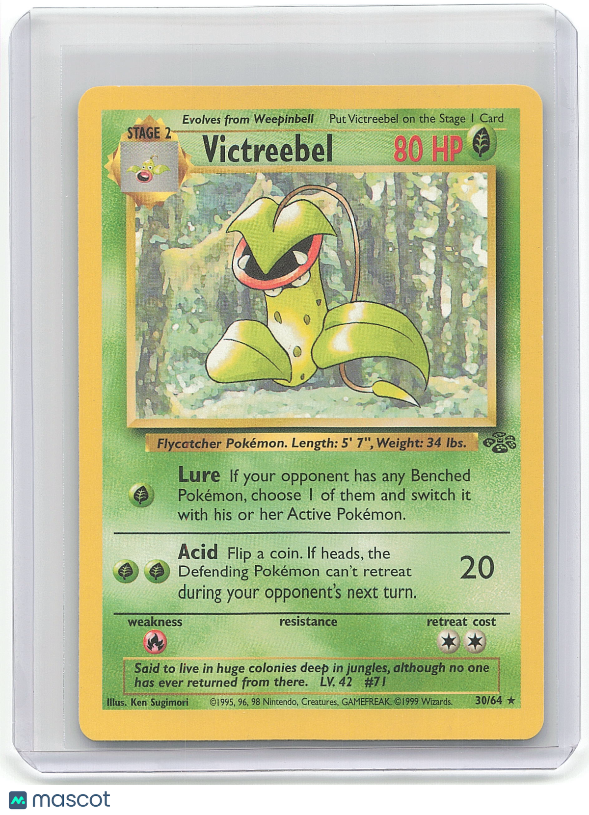 1999 Pokemon Victreebel #36/64
