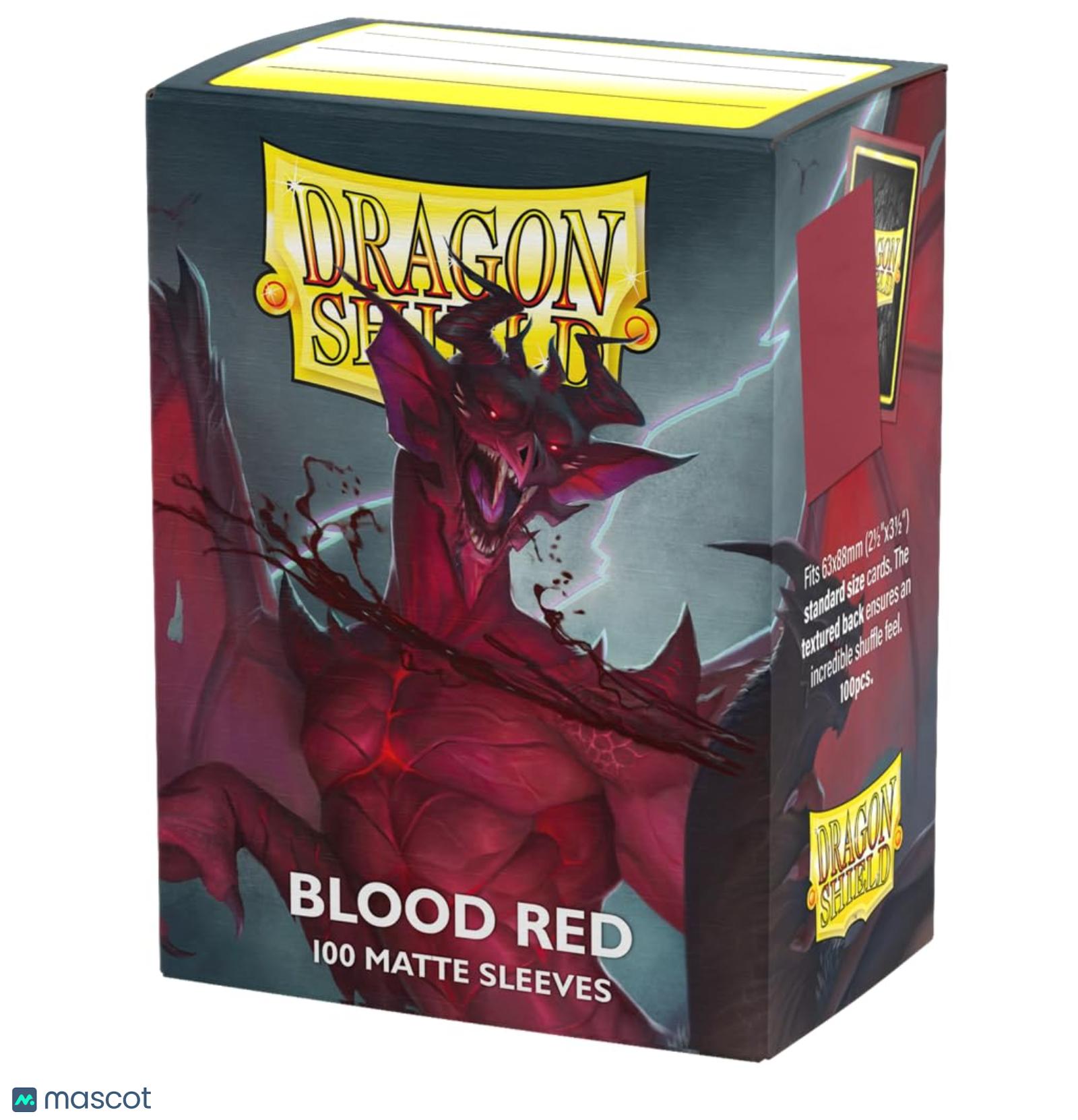 Dragon Shield Standard 20 Pt. Blood Red Matte Card Sleeves 100 Ct - Papa Joey's Collectibles