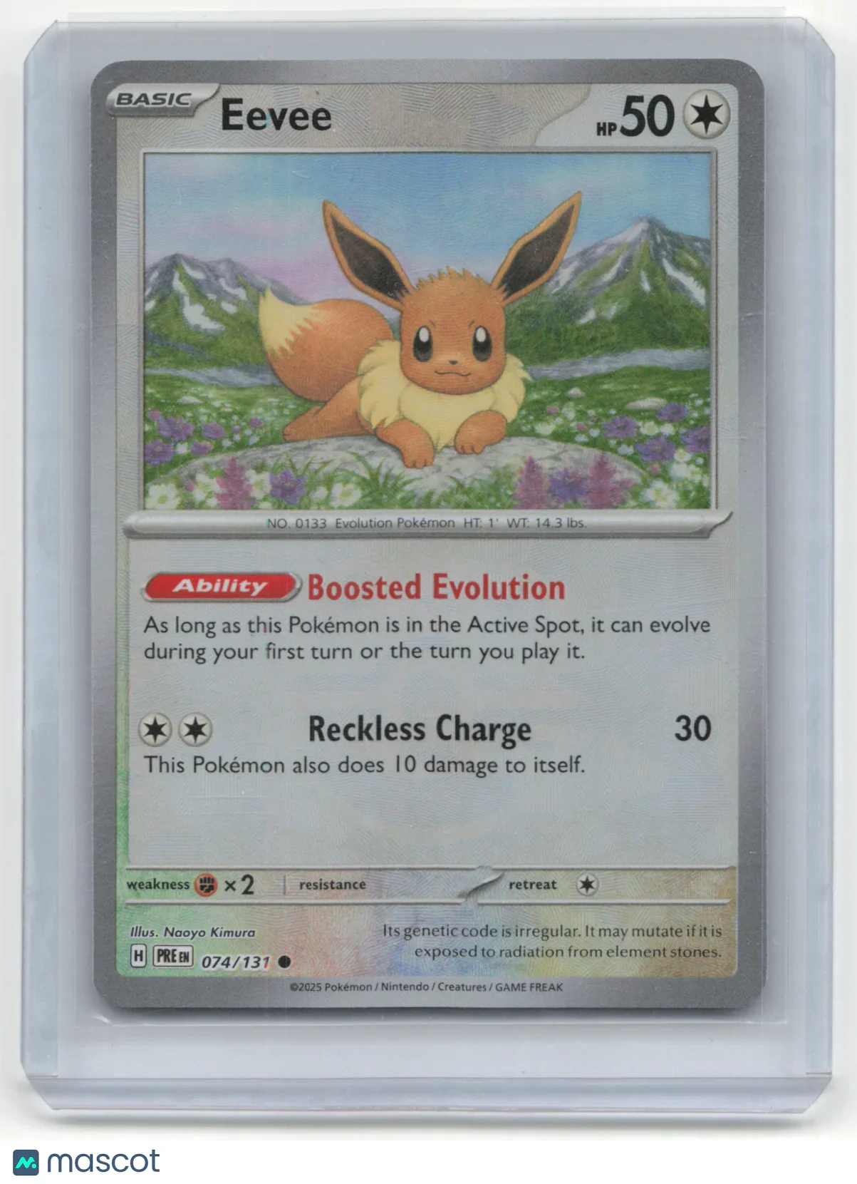 2025 Pokemon TCG Eevee Prismatic Evolutions #074/131 MasterBall Holo - Papa Joey's Collectibles
